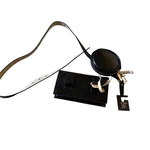 NWT INC International Concept Women’s Black Belt Bag Set -‎ Coin purse Clutch